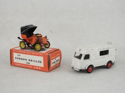 a small toy truck and a small toy car