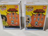 two boxes of funko pop vinyl figures from the anime series