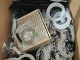 a box full of wires and other electronics in it