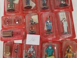 a lot of action figures that are in the package