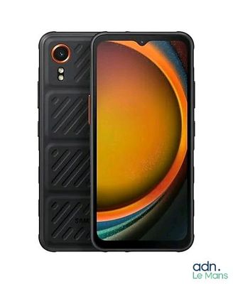 a black smartphone with a camera attached to the back of it