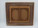 a close up of a picture frame on a white background