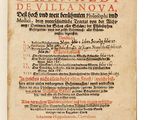 an old book with a black and red title on it