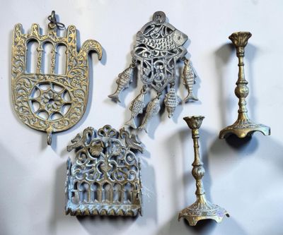 a lot of metal items that are on a table