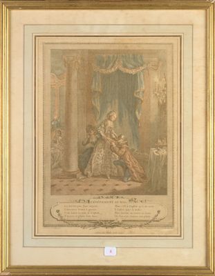 an old picture of a painting of a woman sitting on a bed