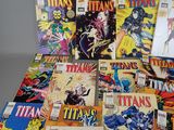 a bunch of comics sitting on top of a table next to each other