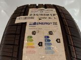 a close up of a tire with a sticker on it