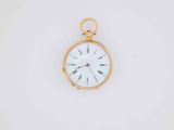 an image of a gold pocket watch with roman numerals on the face