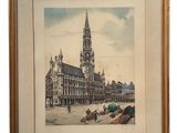an image of a picture of a building with a clock tower