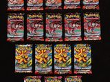 a lot of pokemon cards on a black table