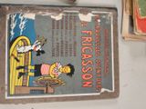 an old book with a picture of a man on it
