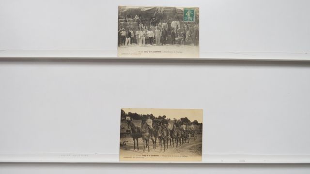 La Courtine : Lot de 2cpa. Départ pour la corvée de Fourrage (Dum...