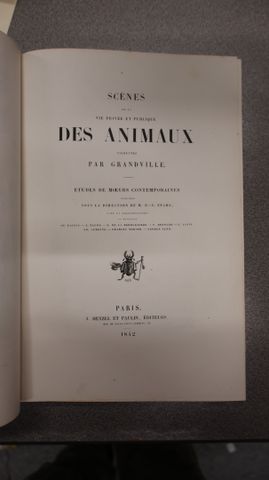 Scènes de la vie privée et publique des animaux ; vignette par Gr...
