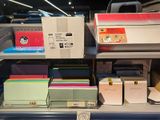 a lot of boxes on the shelf in the store