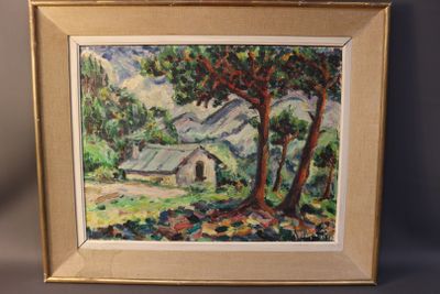 Ecole moderne. Paysage de Peïra-Cava (Alpes-Maritimes).