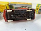 three toy cars that are sitting next to each other