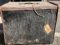 Malle de voyage de la fin XIXe ou début XXe en bois recouver… (photo 4)