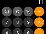 a close up of a calculator on a cell phone