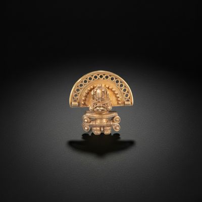 Colombie, Figurine en tumbaga probable (alliage cuivre-or) r… - Photo 1