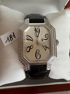 Montre en acier, signée - REPOSSI - R.