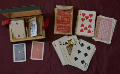 Deux petits jeux FAUNTLEROY, 43x63mm, 52/52 cartes + 1 + 1 j…