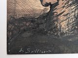 a picture of a painting of a man riding a horse