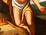 an image of a painting of a man with a cross on his chest