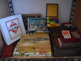 a small table with a lot of items on it