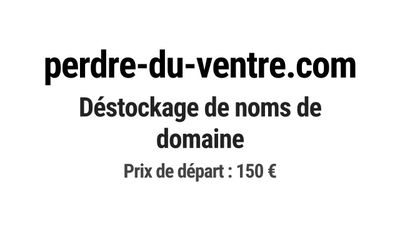 Nom de domaine perdre-du-ventre.