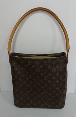 Sac à bandoulière Louis Vuitton en toile Monogram avec poignée en bambou