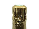 a bottle of champagne with a face on it