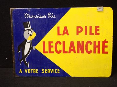 Enseigne publicitaire française d'époque pour « Lecleanche », un service de vote