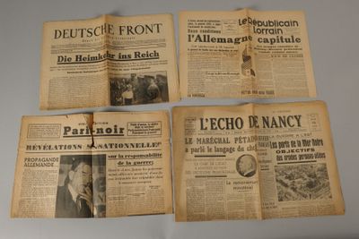 WW2. Journal "NSZ Westmark" du 18 mars 1941, Deutsche Front …