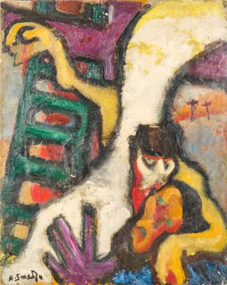 an image of a painting of a man and a woman