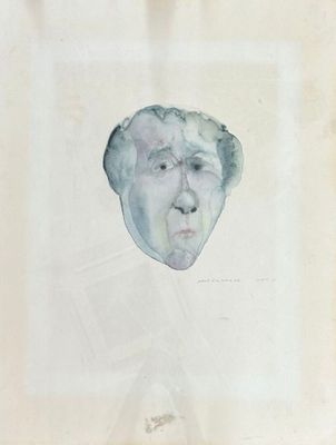 GASQUET (XX°) Portrait d'un homme seul Aquarelle sur papier …