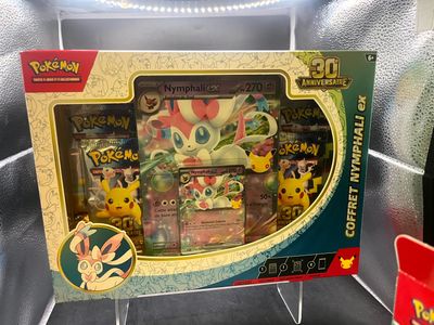 une boîte de jouets Pokémon exposée dans un magasin