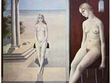une image représentant un tableau où l'on voit une femme assise sur une chaise à côté d'un homme