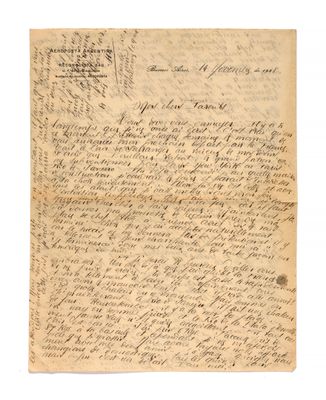 an old letter written in black ink on a piece of paper