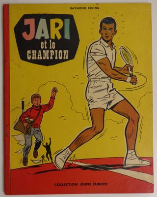 une image représentant un livre sur lequel figure la photo d'un joueur de tennis