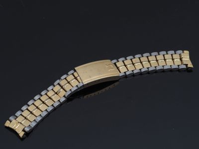OMEGA Bracelet deux tons avec boucle déployante siglée réf. …