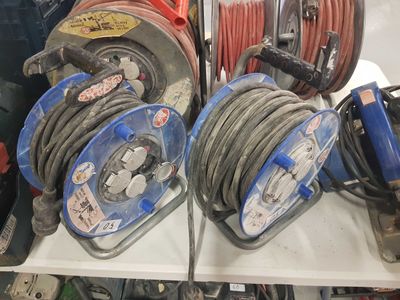 many different types of hoses on a shelf