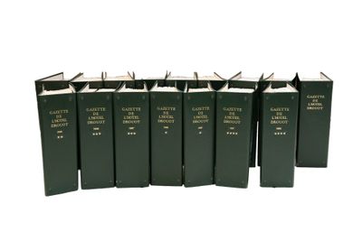 Réunion de seize classeurs réunissant des gazettes Drouot : …