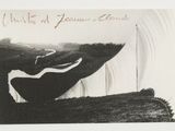 a black and white photo of a boat in the water