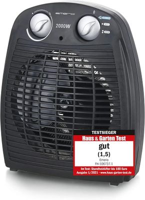 a close up of a heater on a white background with a price tag