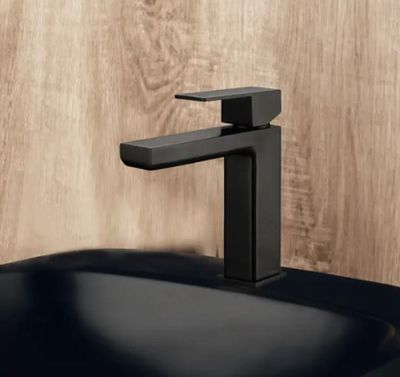 Mitigeur de lavabo PLAZA PAINI , couleur noir/bronze - retou…