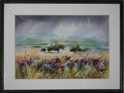 REGINE FRAISSE-FRELUT (XX) Fleurs des champs, aquarelle sign…