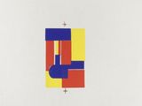 an image of a drawing of a red, yellow and blue square