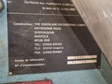 a close up of a sign on a machine