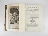 an open book with a picture of a man and a woman sitting on a bench