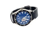 an image of a wrist watch with a blue dial